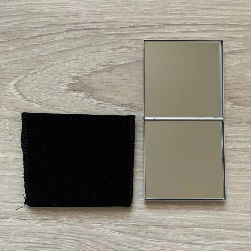 Crystal compact square mirror